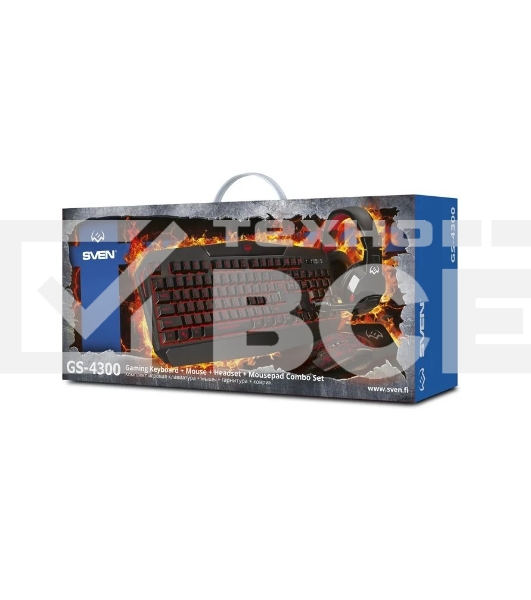 Игровой набор SVEN GS-4300  клавиатура+мышь+гарнитура+коврик
