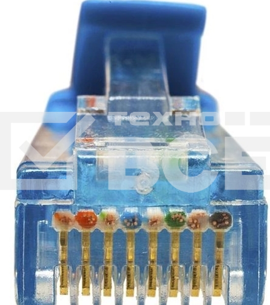 Патч-корд Suprlan 10-0149 UTP RJ-45 вил.-вилка RJ-45 кат.5E 3м синий LSZH 24AWG