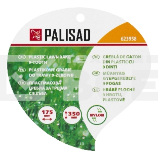Грабли веерные пластиковые, Nylon Palisad