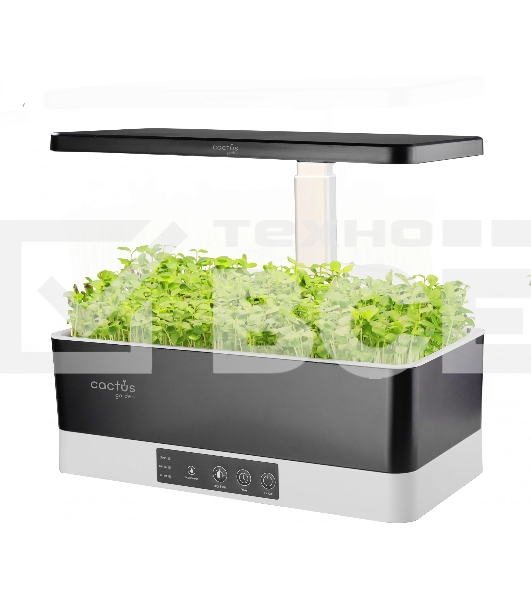 Гидропонная установка Cactus Garden 3л 24Вт черный (CS-LEDPOT-06)