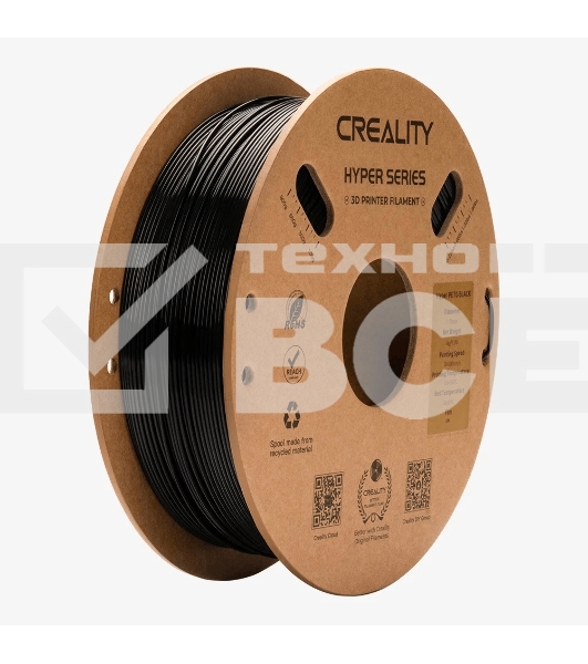 Пластик для принтера 3D Creality 3301030035 CR-PETG d1.75мм 1кг черный