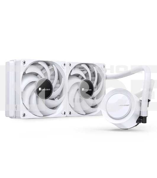 Система жидкостного охлаждения JONSBO TG-240 белый 120мм алюминий+медь 1800rpm 35.4db 4-pin 260W
