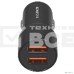 Автомобильное зарядное устройство BOROFONE BZ19B/Авто ЗУ/QC 3.0/2 USB/Выход: 36W/черный, фото 1