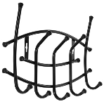 Вешалка настенная Ника ВНТ3М/Ч матовый черный, фото 1