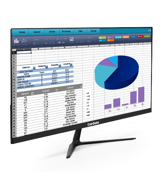 Монитор 21.5' 100 Гц ExeGate ProSmart ER2207 (VA LED Grade A+, FHD, 1920x1080@100Гц, 16:9, 250cd/m2, 3000:1, 178°/178°, 5ms, D-Sub, HDMI, Flicker-free, Low Blue Light, кабель HDMI 1.5м, VESA, регулировка наклона (tilt), черный)