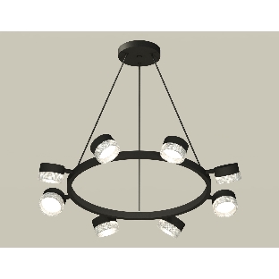 Светильник Ambrella light XB9198250/8 SBK/CL черный песок/прозрачный GX53 (C9198, N8480)