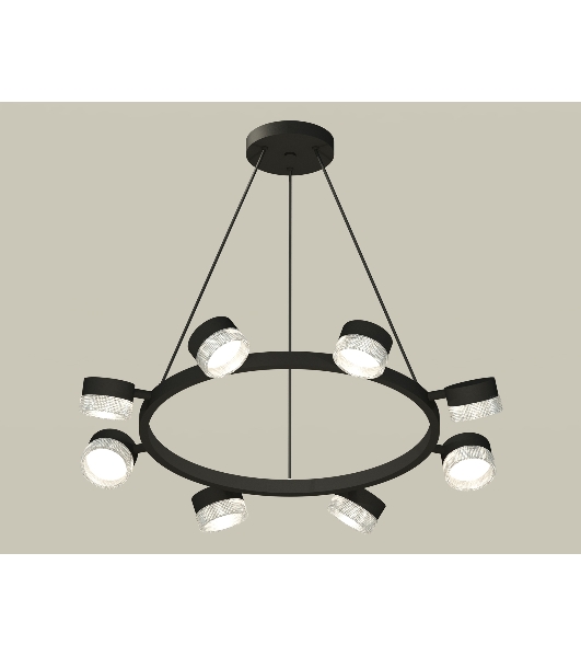 Светильник Ambrella light XB9198250/8 SBK/CL черный песок/прозрачный GX53 (C9198, N8480)