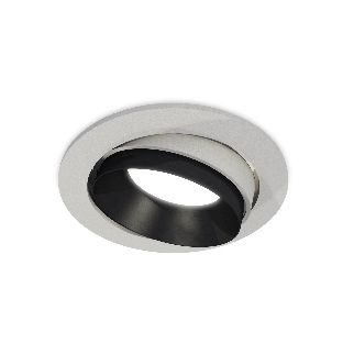 Комплект встраиваемого поворотного светильника Ambrella light XC7653021 SGR/PBK серый песок/черный полированный MR16 GU5.3 (C7653, N7031)