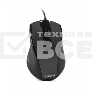 Мышь проводная A4Tech N-500FS черный, 1200 dpi, USB, кнопки - 4