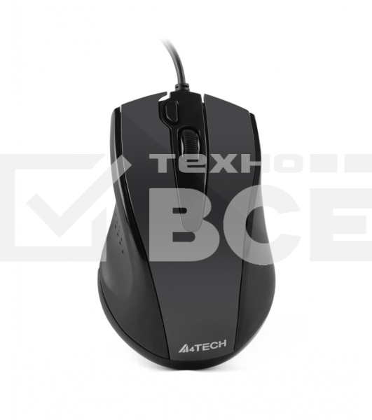 Мышь проводная A4Tech N-500FS черный, 1200 dpi, USB, кнопки - 4