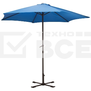 Зонт садовый Ecos GU-03 (синий) с крестообразным основанием