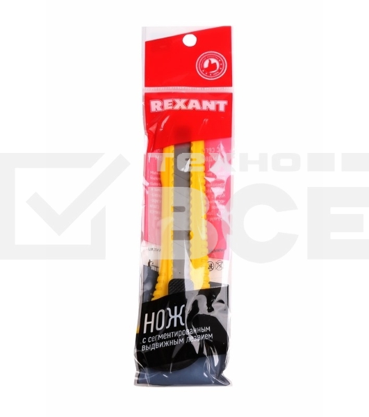 Нож с сегментированным лезвием 18 мм корпус пластик 12-4903 Rexant