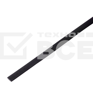 Термоусадочная трубка PROconnect 60/30 мм, черная, упаковка 10 шт. по 1 м