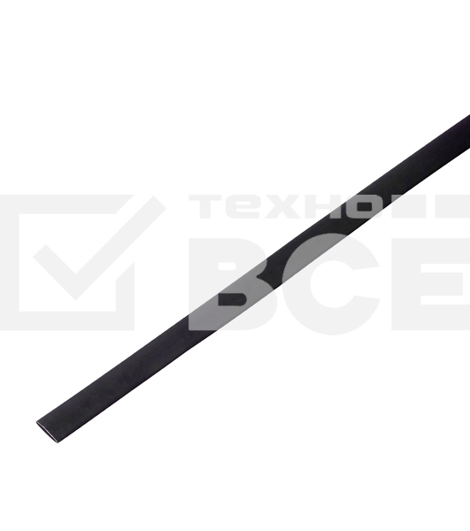 Термоусадочная трубка PROconnect 60/30 мм, черная, упаковка 10 шт. по 1 м