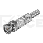 Разъем штекер BNC под пайку с пружиной металл (универсальный) PROCONNECT, фото 1