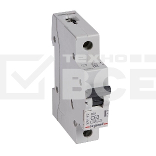 Выключатель автоматический Legrand 419670 RX3 4,5кА 63А 1П C