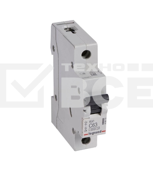 Выключатель автоматический Legrand 419670 RX3 4,5кА 63А 1П C