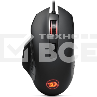 Мышь проводная REDRAGON Gainer черный, 3200 dpi, USB, кнопки - 6