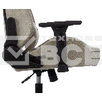 Кресло игровое Knight N1 Fabric бежевый Light-21, с подголов. крестовина металл, фото6