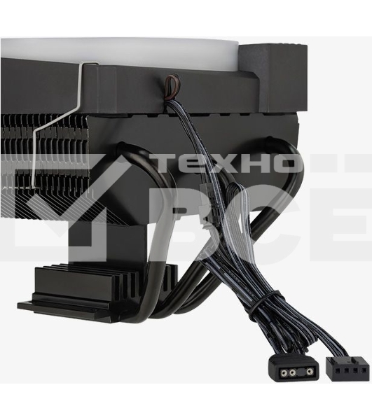 Кулер для процессора AeroCool/Formula Cylon 3H черный, 120 мм, алюминий, 1800 об/мин, 24.3 дБ, 4 pin, 125 Вт, 98 мм