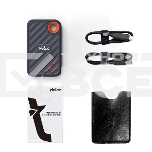 Накопитель SSD External Netac 1.0Tb ZX20 <NT01ZX20-001T-32BL> (USB3.2 Gen2 x2 Type C, up to 2000/1800MBs, 71.5x43.5x8mm, Plastic) Black