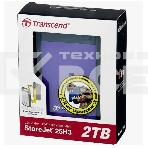 Внешний жесткий диск Transcend USB 3.0 2Tb TS2TSJ25H3P StoreJet 25H3P (5400 об/мин) 2.5