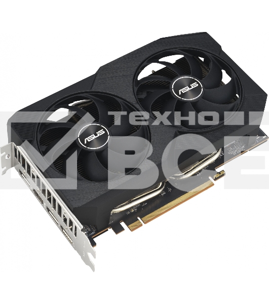 Видеокарта ASUS DUAL-RX7600-O8G-V2 RX7600,8Gb GDDR6 HDMI, 3*DP