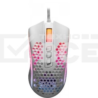 Мышь проводная Defender Redragon Storm белый, 12400 dpi, USB, кнопки - 8