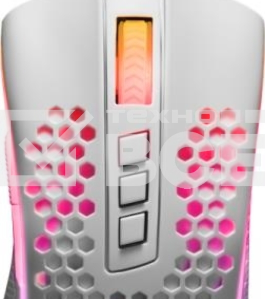 Мышь проводная Defender Redragon Storm белый, 12400 dpi, USB, кнопки - 8
