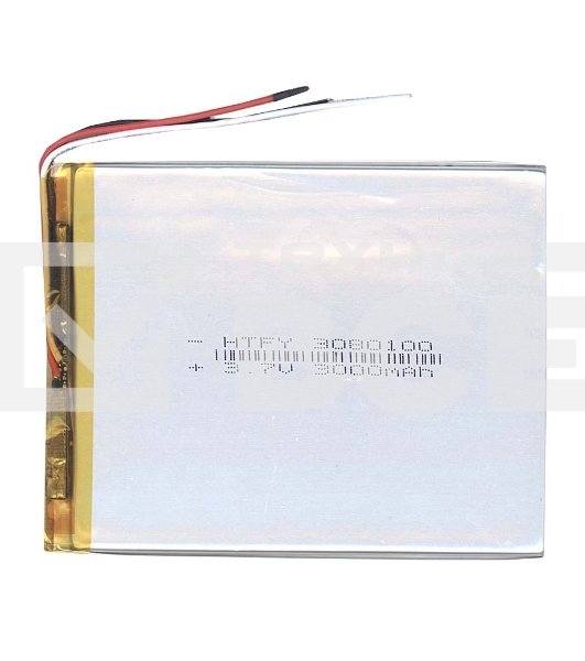Аккумулятор Li-Pol (батарея) 3*80*100мм 3pin 3.7V/3000mAh