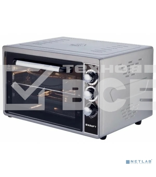 Мини-печь Kraft KF-MO3801GR серый, 38 л