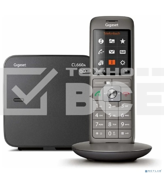 Р/Телефон Dect Gigaset CL660A черный автооветчик АОН