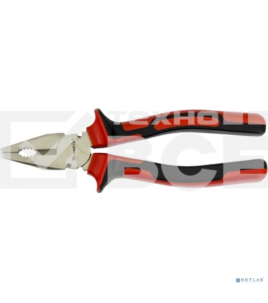 Плоскогубцы MATRIX NICKEL, 200 мм, никелированные, двухкомпонентные рукоятки 16906