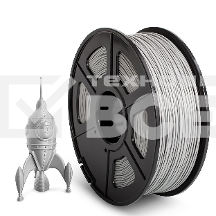 Филамент NVPRINT ABS Silver для 3D печати диаметр 1.75мм  длина 330 метров  масса 1 кг