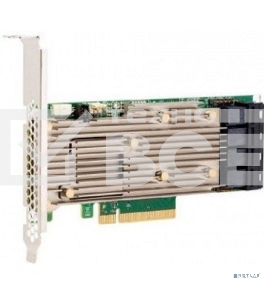 Контроллер MegaRAID 9460-16I SGL (05-50011-00), PCIe 3.1 x8 LP, SAS/SATA/NVMe, RAID 0,1,5,6,10,50,60, 16port(4 * int SFF8643), 4GB Cache, 3516ROC