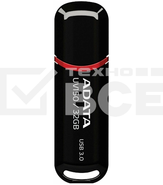 Флеш диск ADATA Flash Drive 32Gb UV150 AUV150-32G-RBK {USB3.0, Black}