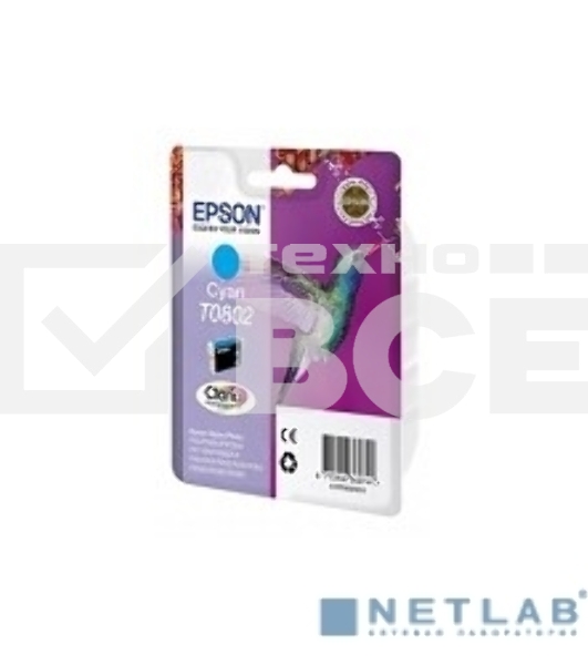 Картридж струйный Epson C13T08024011 голубой для Epson St PhP50/PX660/PX720WD (330стр.)