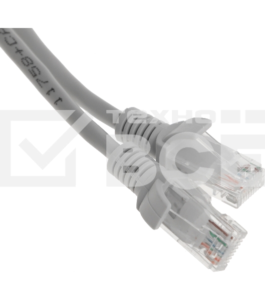 Патч-корд Premier PP12-0.5M 1000Гбит/с UTP 4 пары cat.5E CCA molded 0.5м серый RJ-45 (m)-RJ-45 (m)