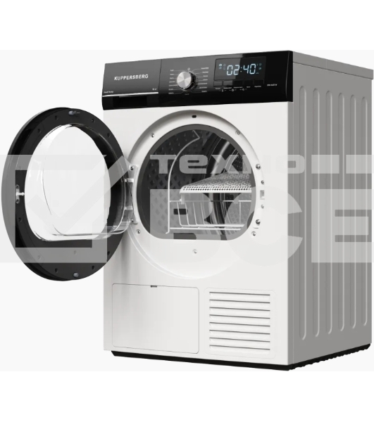 Сушильная машина Kuppersberg DM 660 W белый, 10 кг, сушка - конденсационная, программ - 15, 59.5 x 85 x 66.5 см