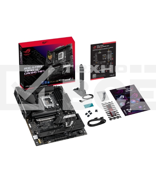 Материнская плата ASUS ROG STRIX Z890-H GAMING WIFI, LGA1851, Intel Z890, 4xDDR5, 4xSATA, 4xM.2, 1xPCIe 5.0 x16, 2xPCIe 4.0 x16, 1xDP, 1xHDMI, 1x5Gb LAN, Wi-Fi 7, 2xUSB 2.0, 4xUSB 3.2 Gen 1, 4xUSB 3.2 Gen 2, 2xUSB 3.2 Gen 2x2, 1xUSB-C, 1xS/PDIF, 2x3.5 мм,