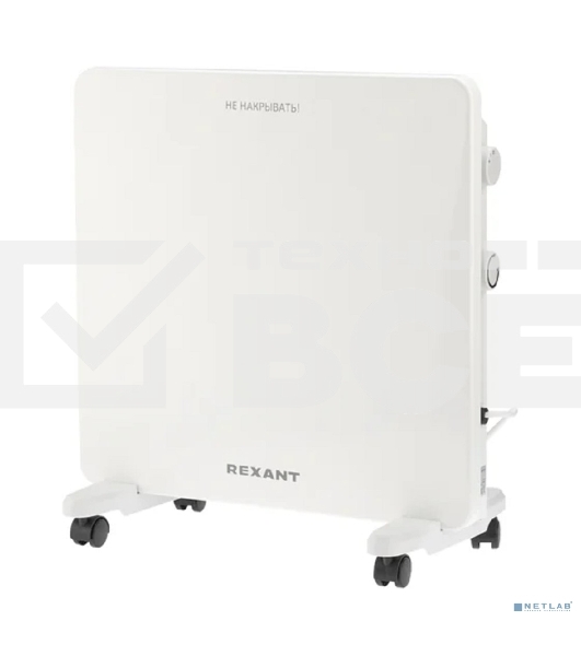 Конвектор электрический Rexant 60-0096, белый, 1000 Вт, 15 м2, механический термостат