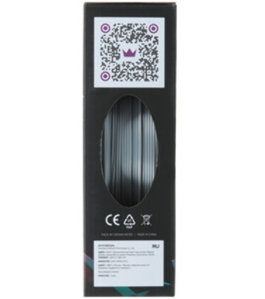 Филамент Crown Micro CM-FILPLAS005S PLA Silk 1.75 1кг серебряный