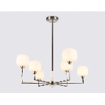Люстра Ambrella light LH53001/6 SN/FR сатин никель/белый матовый G9*6 max 40W D690*680, фото9