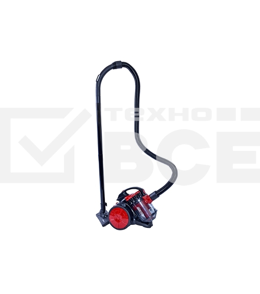 Пылесос Centek CT-2531 (красн/черн) мультициклон 1800/350Вт, стакан 1,5 л, телескоп металл. трубка