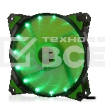 Вентилятор для корпуса Crown CMCF-12025S-1222 черный/зеленый, 120 мм, 1650 об/мин, 28 дБ, 3 pin, фото 1