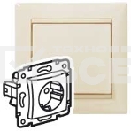 Механизм розетки 1-м СП Valena 2К+З с заземл. нем. станд. сл. кость (DIY-упак.) Legrand 695612, фото2