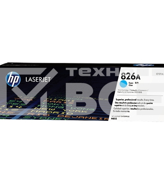 Тонер Картридж HP 826A CF311A голубой для HP CLJ Ent M855