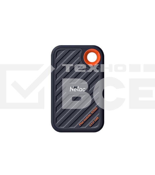 Внешний накопитель SSD Netac ZX20 512GB USB 3.2 Gen 2 Type-C NT01ZX20-512G-32BL