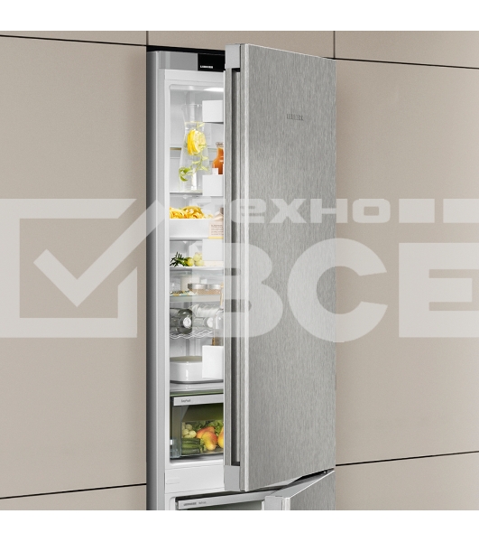 Холодильник Liebherr Pure CNsff 5203 серебристый двухкамерный 241/100л морозилка снизу