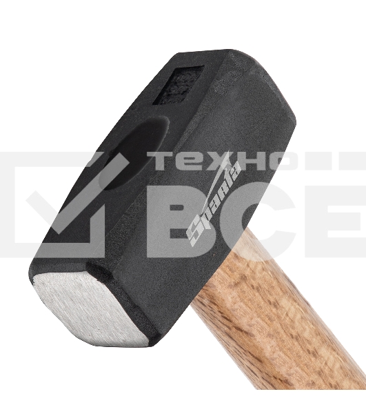 Кувалда Sparta 2000 г, кованая головка, деревянная двухцветная рукоятка